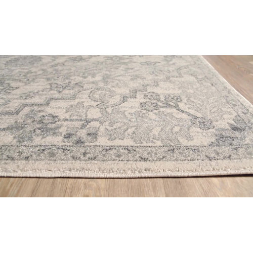 Mistana™ Hillsby Oriental Area Rug in Beige/Light Gray & Reviews Wayfair